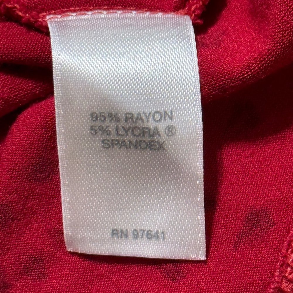 J. Jill Wearever Collection women's size XL red print long sleeve top - Picture 6 of 7